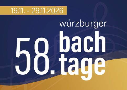 Logo der Würzburger Bachtage mit Text: 57. Würzburger Bachtage. 20.11.-30.11.2025