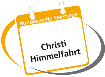 Kalender zeigt Feiertag Christi Himmelfahrt