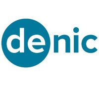 Logo der Domain-Registrierung "denic" (mit Link zur entsprechenden Website)
