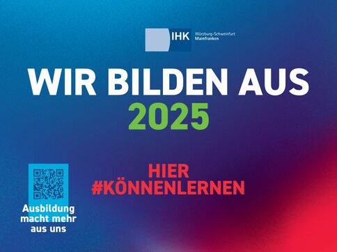 IHK Ausbildungslogo - Wir bilden aus 2025 - hier #könnenlernen