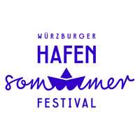 Hafensommer-Logo mit Text: Würzburger Hafensommer Festival