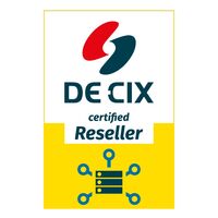 Logo des Internetknotenbetreibers "De Cix" (mit Link zur entsprechenden Website)